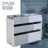 Органайзер за играчки с кутии за съхранение Ginger Home White Grey