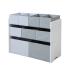 Органайзер за играчки с кутии за съхранение Ginger Home White Grey