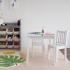 Детска дървена маса за хранене и игра със столчета Ginger Home White