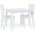 Детска дървена маса за хранене и игра със столчета Ginger Home White