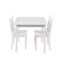 Детска дървена маса за хранене и игра със столчета Ginger Home White