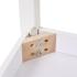 Детска дървена маса за хранене и игра със столчета Ginger Home White