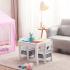 Двустранна детска дървена маса със столчета Ginger Home