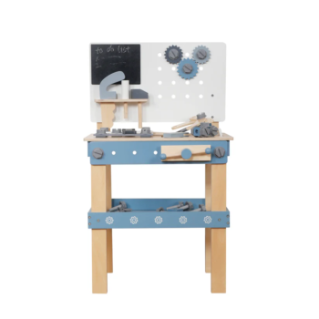 Детска Дървена Работилница с Инструменти GINGER HOME Синя