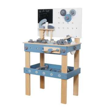 Детска Дървена Работилница с Инструменти GINGER HOME Синя