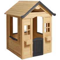 Детска Дървена Къща GINGER HOME За Игра на Открито в Двора и Градината