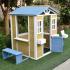 Детска Дървена Къща GINGER HOME За Игра на Открито в Двора и Градината