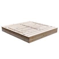 Дървен детски пясъчник с пейки и сгъваем капак Ginger Home