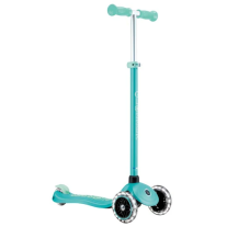 Детска тротинетка Globber със светещи колела PRIMO PLUS GLOW LIGHTS, ментов цвят