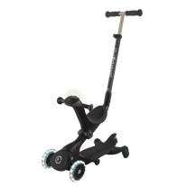 Детска тротинетка 5в1 Globber Go Up Deluxe Lights 360° Черна