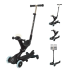 Детска тротинетка 5в1 Globber Go Up Deluxe Lights 360° Черна