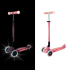 Сгъваема тротинетка Globber със светещи дръжки ELITE GLOW LIGHTS Корал