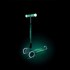 Сгъваема тротинетка Globber със светещи дръжки ELITE GLOW LIGHTS Ментова