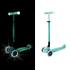 Сгъваема тротинетка Globber със светещи дръжки ELITE GLOW LIGHTS Ментова