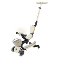 Детска тротинетка 5в1 Globber Go Up Baby Learn 360° Flash Lights Beige