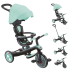 Детска триколка с родителски контрол и сенник 4в1 Globber Explorer Trike Ментово зелена