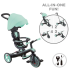 Детска триколка с родителски контрол и сенник 4в1 Globber Explorer Trike Ментово зелена