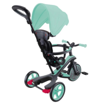 Детска триколка с родителски контрол и сенник 4в1 Globber Explorer Trike Ментово зелена