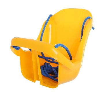 Детска пластмасова люлка с поддържащо коланче Baginski Жълта