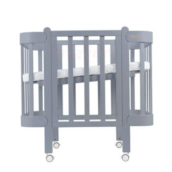 Трансформиращо Легло 5в1 Nika 60x95/60x120см Ingvart Сиво