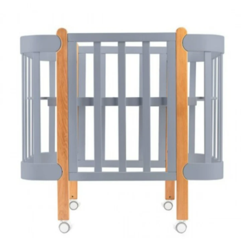Трансформиращо Легло 5в1 Nika 60x95/60x120см Ingvart Сиво + натурално