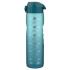 Бутилка за вода Ion8 Motivator, рециклирана пластмаса,1000ml, Teal/Blue