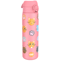 Бутилка за вода Ion8 Print, метална, 600ml, Cats