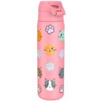 Бутилка за вода Ion8 Print, метална, 600ml, Cats