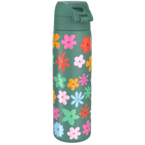 Бутилка за вода Ion8 Print, метална, 600ml, Floral