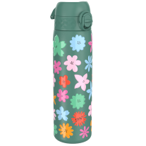 Бутилка за вода Ion8 Print, метална, 600ml, Floral