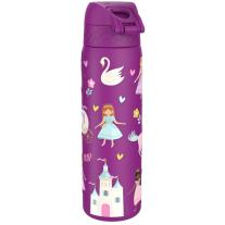 Бутилка за вода Ion8 Print, метална, 600ml, ПРИНЦЕСИ