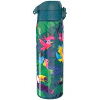 Бутилка за вода Ion8 Print, метална, 600ml, ПТИЦИ
