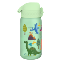 Бутилка за вода Ion8 Print, рециклирана пластмаса, 350ml,Dinosaur