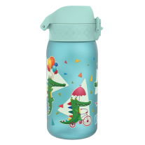 Бутилка за вода Ion8 Print, рециклирана пластмаса, 350ml, Crocodiles