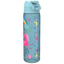 Бутилка за вода Ion8 Print, рециклирани пластмаса, 500ml, ЕДНОРОЗИ СИНИ
