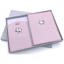 Калъф за паспорт и табелка Widdop Bambino, Pink