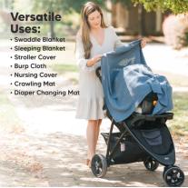 Бебешки Муселинови Пелени/Завивки 120 Х 120см 4 Бр. KeaBabies