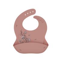 Бебешки лигавник Kikka Boo Platinum Silicone Flora Blush