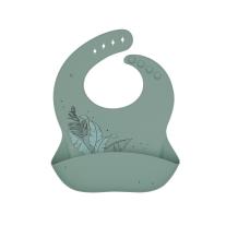 Бебешки лигавник Kikka Boo Platinum Silicone Flora Sage