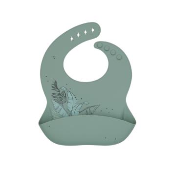 Бебешки лигавник Kikka Boo Platinum Silicone Flora Sage