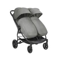 Количка за близнаци Kikka Boo Happy 2 Light Grey