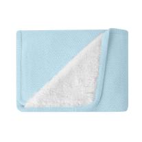 Плетено памучно одеяло с шерпа Kikka Boo Dream Big Blue