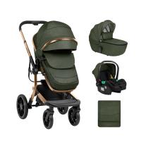 Комбинирана количка 3в1 с твърд кош Irene Army Green