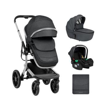 Комбинирана количка 3в1 с твърд кош Irene Dark Grey