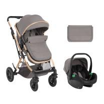 Комбинирана количка 3в1 с трансформираща седалка Kaia Light Grey