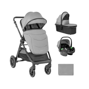 Комбинирана бебешка количка 3в1 Kikka Boo Ava Grey