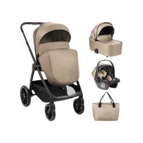 Комбинирана бебешка количка 3в1 Kikka Boo Modena Beige