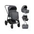 Комбинирана бебешка количка 3в1 Kikka Boo Modena Dark Grey