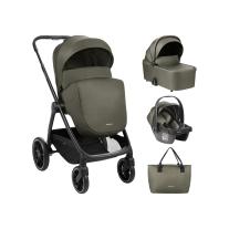 Комбинирана бебешка количка 3в1 Kikka Boo Modena Army Green