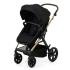 Бебешка количка 3в1 KinderKraft MOOV 2 PURE BLACK